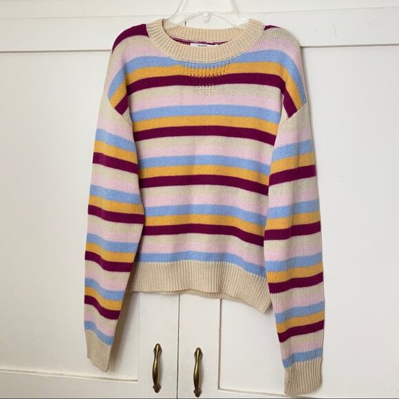 Tularosa Sunburst Stripe Kokomo Crewneck Sweater Small - Picture 3 of 8
